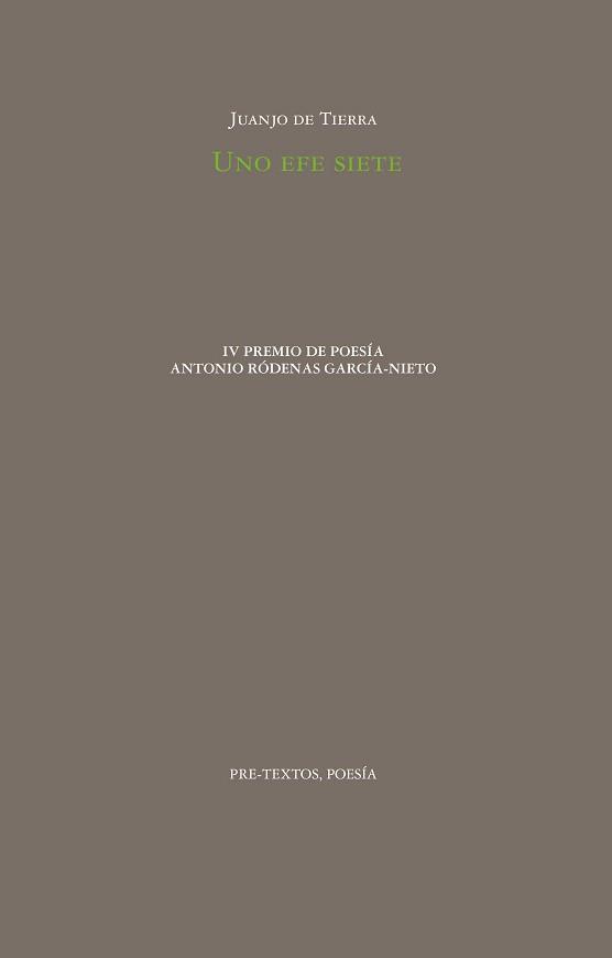 UNO EFE SIETE | 9788410309111 | DE TIERRA, JUANJO | Llibreria Drac - Llibreria d'Olot | Comprar llibres en català i castellà online