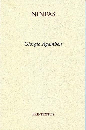 NINFAS | 9788492913435 | AGAMBEN, GIORGIO | Llibreria Drac - Librería de Olot | Comprar libros en catalán y castellano online