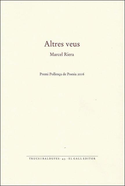 ALTRES VEUS | 9788416416134 | RIERA, MARCEL | Llibreria Drac - Llibreria d'Olot | Comprar llibres en català i castellà online