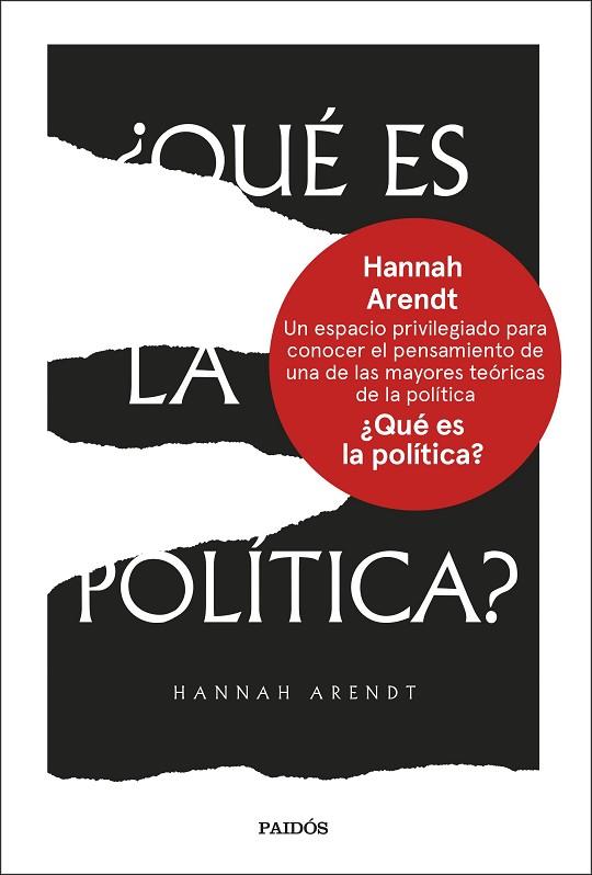 ¿QUÉ ES LA POLÍTICA? | 9788449342585 | ARENDT, HANNAH | Llibreria Drac - Librería de Olot | Comprar libros en catalán y castellano online