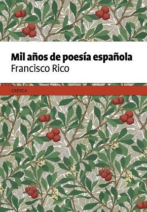 MIL AÑOS DE POESÍA ESPAÑOLA | 9788498929645 | RICO, FRANCISCO | Llibreria Drac - Llibreria d'Olot | Comprar llibres en català i castellà online