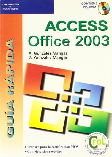 ACCESS OFFICE 2003 | 9788428328784 | GONZALEZ MANGAS, A I G | Llibreria Drac - Llibreria d'Olot | Comprar llibres en català i castellà online