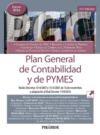 PLAN GENERAL DE CONTABILIDAD Y DE PYMES (2016) | 9788436836219 | EDICIONES PIRÁMIDE | Llibreria Drac - Llibreria d'Olot | Comprar llibres en català i castellà online