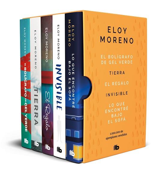ELOY MORENO (ESTUCHE CON: EL BOLÍGRAFO DE GEL VERDE | TIERRA | EL REGALO | INVISIBLE | LO QUE ENCONTRARÉ BAJO EL SOFÀ) | 9788413145082 | MORENO, ELOY | Llibreria Drac - Librería de Olot | Comprar libros en catalán y castellano online