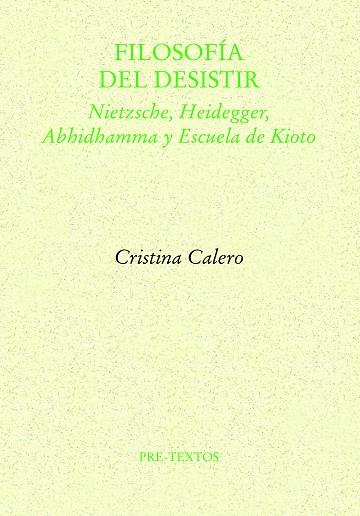 FILOSOFÍA DEL DESISTIR | 9788419633491 | CALERO, CRISTINA | Llibreria Drac - Llibreria d'Olot | Comprar llibres en català i castellà online