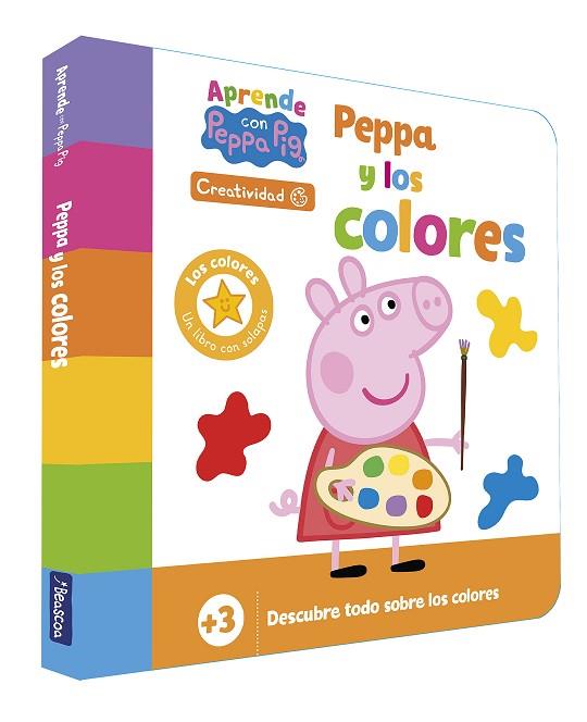 APRENDE CREATIVIDAD CON PEPPA PIG. PEPPA Y LOS COLORES (+3 AÑOS) (PEPPA PIG. LIBRO DE CARTÓN) | 9788448868758 | HASBRO  EONE | Llibreria Drac - Llibreria d'Olot | Comprar llibres en català i castellà online