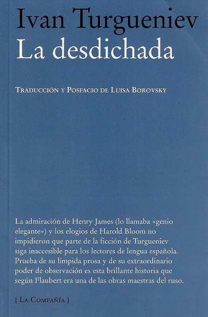 DESDICHADA, LA | 9788483930496 | TURGUENIEV, IVAN | Llibreria Drac - Librería de Olot | Comprar libros en catalán y castellano online