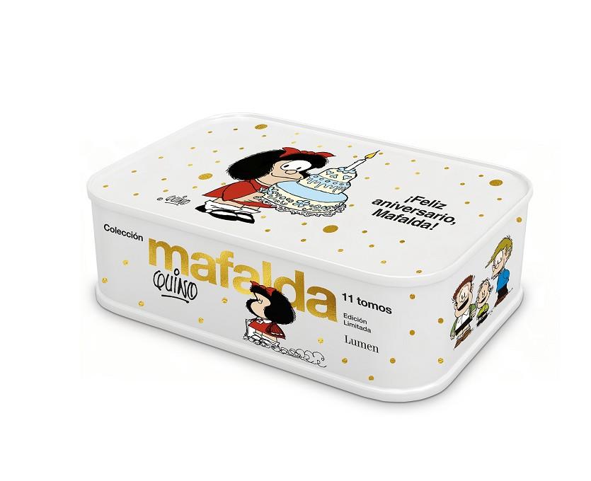 COLECCIÓN MAFALDA: 11 TOMOS EN UNA CAJA DE LATA (EDICIÓN ¡FELIZ ANIVERSARIO, MAFALDA!) | 9788426420008 | QUINO | Llibreria Drac - Llibreria d'Olot | Comprar llibres en català i castellà online