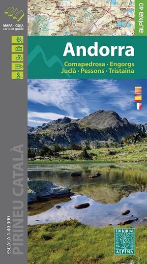 ANDORRA. MAPA I GUIA EXCURSIONISTA 1:40000 | 9788480906623 | AA.DD. | Llibreria Drac - Librería de Olot | Comprar libros en catalán y castellano online