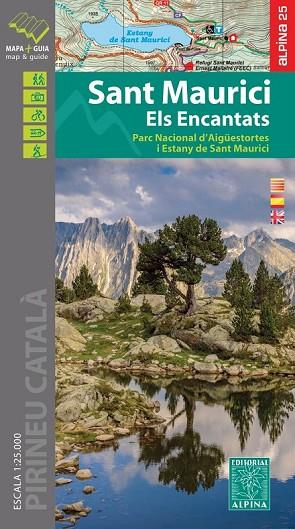 SANT MAURICI - ELS ENCANTATS. MAPA I GUIA EXURSIONISTA 1:25000 | 9788480907347 | AA.DD. | Llibreria Drac - Librería de Olot | Comprar libros en catalán y castellano online