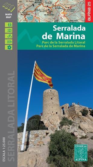 SERRALADA DE MARINA MAPA ALPINA 1:25.000 PARC SERRALADA LITORAL | 9788480909099 | AA.DD. | Llibreria Drac - Llibreria d'Olot | Comprar llibres en català i castellà online