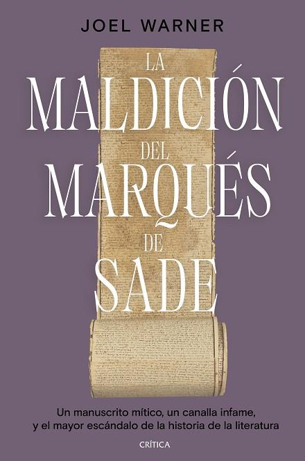 MALDICIÓN DEL MARQUÉS DE SADE, LA | 9788491995876 | WARNER, JOEL | Llibreria Drac - Llibreria d'Olot | Comprar llibres en català i castellà online