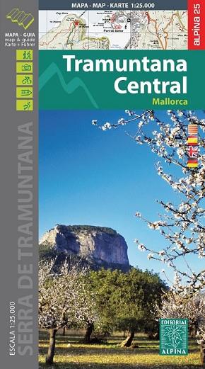 TRAMUNTANA CENTRAL MALLORCA. MAPA I GUIA EXCURSIONISTA 1:25000 | 9788480906647 | AA.DD. | Llibreria Drac - Librería de Olot | Comprar libros en catalán y castellano online