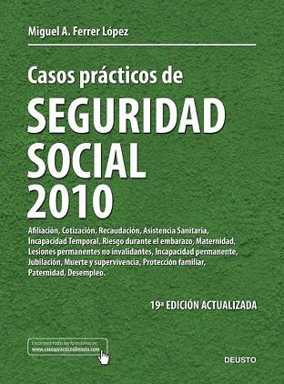 CASOS PRACTICOS DE SEGURIDAD SOCIAL 2010 | 9788423427758 | FERRER, MIGUEL A. | Llibreria Drac - Llibreria d'Olot | Comprar llibres en català i castellà online