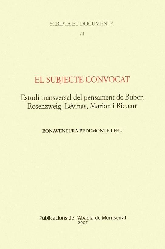 SUBJECTE CONVOCAT, EL | 9788484158806 | PEDEMONTE I FEU, BONAVENTURA | Llibreria Drac - Llibreria d'Olot | Comprar llibres en català i castellà online