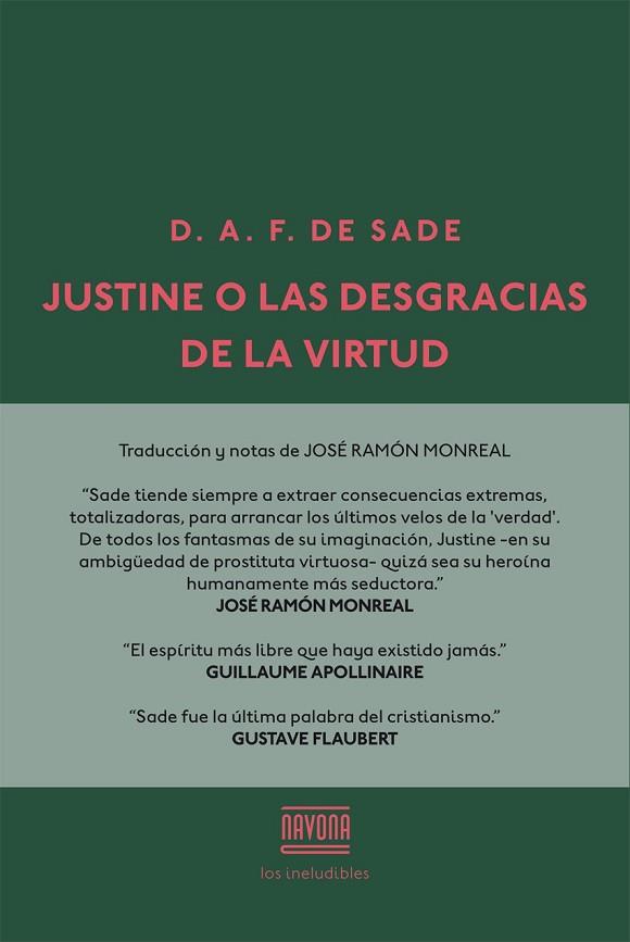 JUSTINE O LAS DESGRACIAS DE LA VIRTUD | 9788416259502 | DE SADE, DONATIEN ALPHONSE FRANÇOIS | Llibreria Drac - Llibreria d'Olot | Comprar llibres en català i castellà online