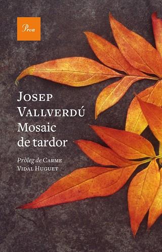MOSAIC DE TARDOR | 9788419657244 | VALLVERDÚ, JOSEP | Llibreria Drac - Librería de Olot | Comprar libros en catalán y castellano online