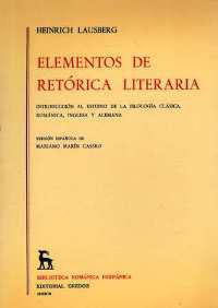 ELEMENTOS DE RETORICA LITERARIA | 9788424912154 | LAUSBERG, HEINRICH | Llibreria Drac - Librería de Olot | Comprar libros en catalán y castellano online