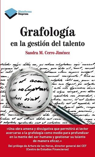 GRAFOLOGIA EN LA GESTION DEL TALENTO | 9788415750734 | CERRO, SANDRA MARIA | Llibreria Drac - Llibreria d'Olot | Comprar llibres en català i castellà online