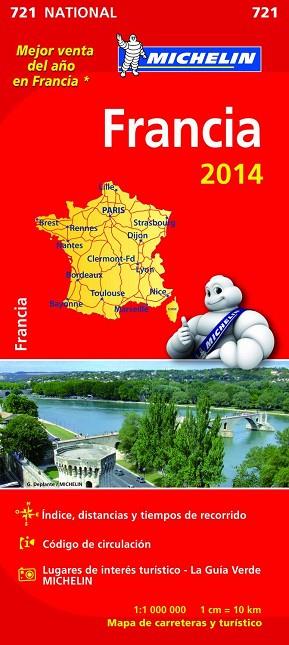 MAPA NATIONAL FRANCIA 2014 (721) | 9782067191204 | Llibreria Drac - Llibreria d'Olot | Comprar llibres en català i castellà online