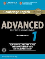 CAMBRIDGE ENGLISH ADVANCED 1 STUDENT'S BOOK PACK (WITH ANSWERS AND AUDIO CD'S) | 9781107654969 | AA.DD. | Llibreria Drac - Llibreria d'Olot | Comprar llibres en català i castellà online