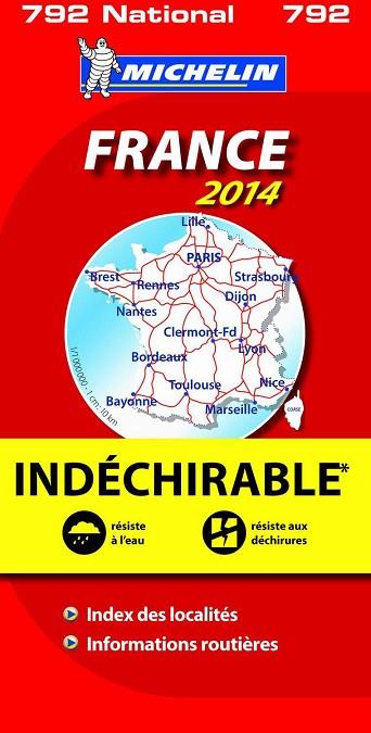 MAPA NATIONAL FRANCIA 2014 (792) ALTA RESISTENCIA | 9782067191778 | VARIOS AUTORES | Llibreria Drac - Llibreria d'Olot | Comprar llibres en català i castellà online