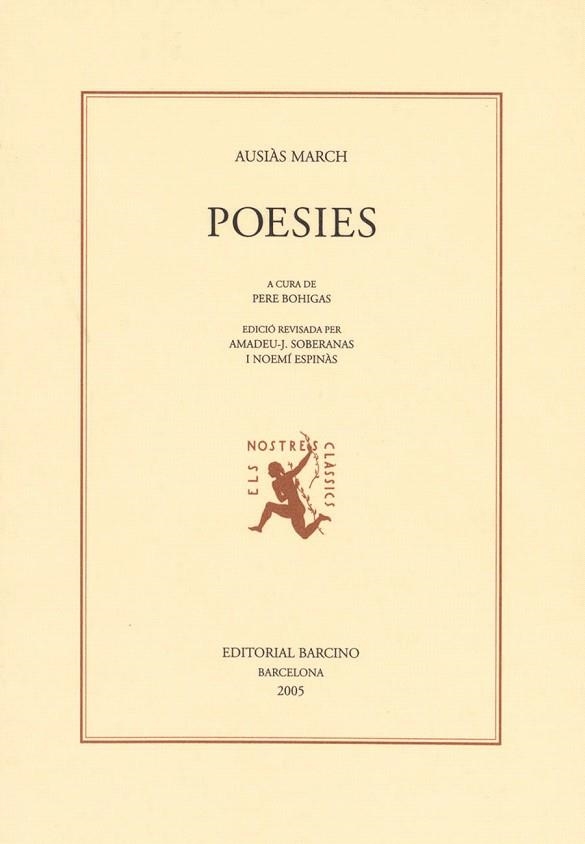 POESIES AUSIAS MARCH -1 VOLUM- NOVA EDICIO- | 9788472267152 | MARCH, AUSIÀS | Llibreria Drac - Llibreria d'Olot | Comprar llibres en català i castellà online