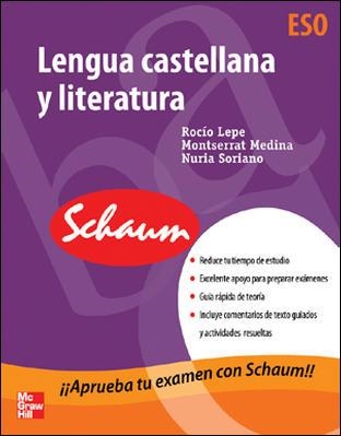 LENGUA CASTELLANA Y LITERATURA (SCHAUM ESO) | 9788448146757 | SORIANO, NURIA | Llibreria Drac - Llibreria d'Olot | Comprar llibres en català i castellà online