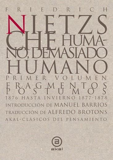 HUMANO DEMASIADO HUMANO | 9788446007364 | NIETZSCHE, FRIEDRICH | Llibreria Drac - Llibreria d'Olot | Comprar llibres en català i castellà online