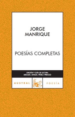 POESIAS COMPLETAS - MANRIQUE- | 9788467022278 | MANRIQUE, JORGE | Llibreria Drac - Llibreria d'Olot | Comprar llibres en català i castellà online