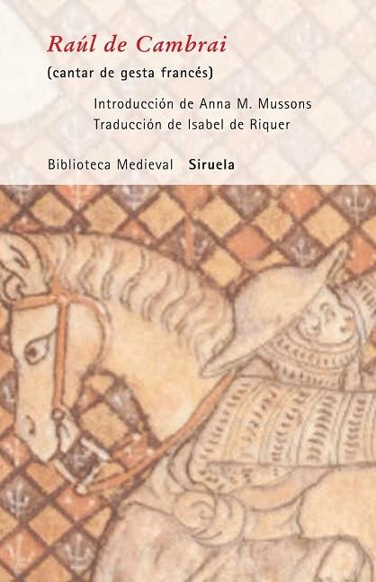 RAUL DE CAMBRAI         (CANTAR DE GESTA FRANCES) | 9788498410617 | Llibreria Drac - Llibreria d'Olot | Comprar llibres en català i castellà online