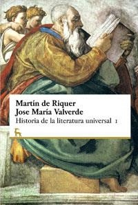 HISTORIA DE LA LITERATURA UNIVERSAL 1 | 9788424928759 | DE RIQUER, MARTI | Llibreria Drac - Llibreria d'Olot | Comprar llibres en català i castellà online