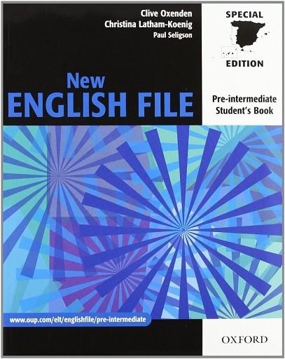 NEW ENGLISH FILE PRE-INT SB+WB W/O KEY CD-ROM | 9780194519465 | AA.VV. | Llibreria Drac - Llibreria d'Olot | Comprar llibres en català i castellà online