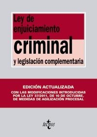 LEY DE ENJUICIAMIENTO CRIMINAL Y LEGISLACION COMPLEMENTARIA | 9788430954650 | Llibreria Drac - Llibreria d'Olot | Comprar llibres en català i castellà online