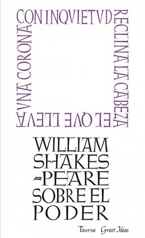 SOBRE EL PODER | 9788430600274 | SHAKESPEARE, WILLIAM | Llibreria Drac - Llibreria d'Olot | Comprar llibres en català i castellà online