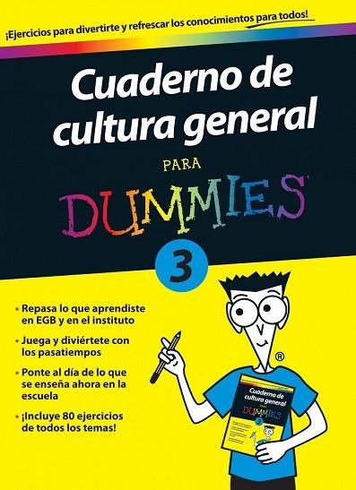 CUADERNO DE CULTURA GENERAL PARA DUMMIES 3 | 9788432900723 | AA. VV. | Llibreria Drac - Llibreria d'Olot | Comprar llibres en català i castellà online