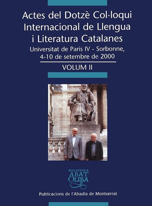 ACTES DEL DOTZE COL.LOQUI INT.LLENG.I LIT.CAT. VOLUM II | 9788484155249 | Llibreria Drac - Llibreria d'Olot | Comprar llibres en català i castellà online