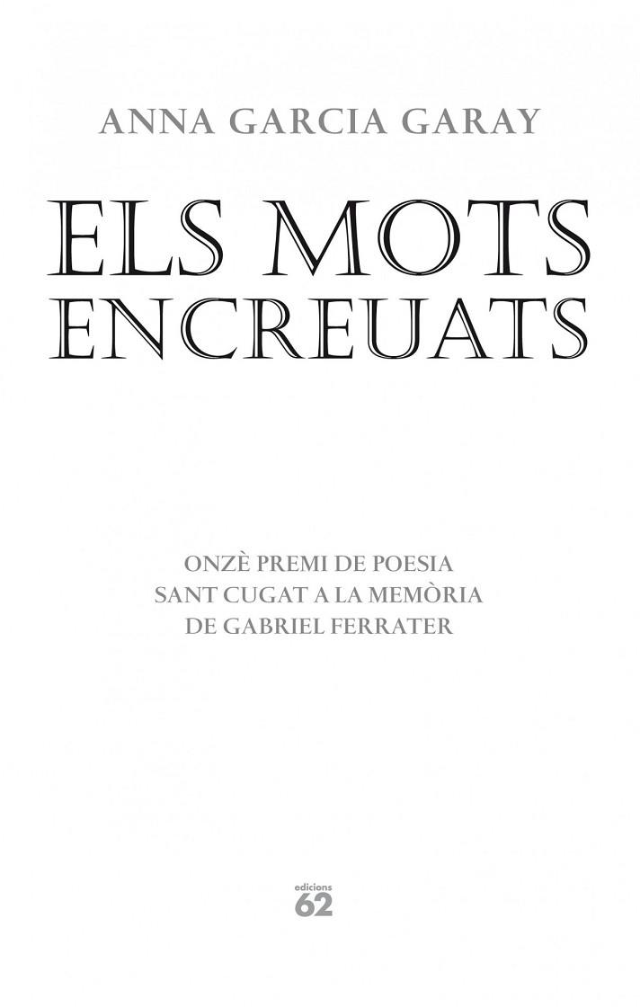 MOTS ENCREUATS, ELS | 9788429770575 | GARCIA, ANNA | Llibreria Drac - Llibreria d'Olot | Comprar llibres en català i castellà online