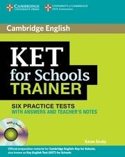 CAMBRIDGE KET FOR SCHOOLS TRAINER + KEY | 9780521132381 | SAXBY, KAREN | Llibreria Drac - Llibreria d'Olot | Comprar llibres en català i castellà online