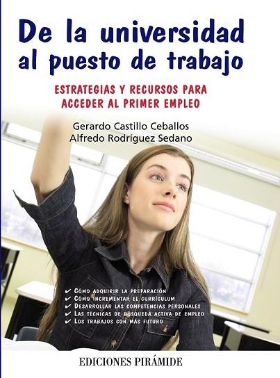 DE LA UNIVERSIDAD AL PUESTO DE TRABAJO | 9788436825176 | CASTILLO, GERARDO | Llibreria Drac - Llibreria d'Olot | Comprar llibres en català i castellà online