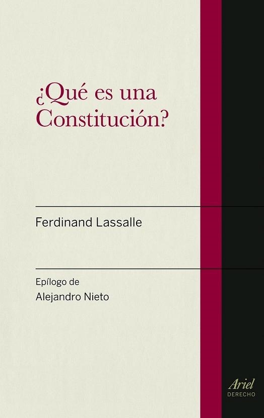 QUE ES UNA CONSTITUCION | 9788434470606 | LASSALLE, FERDINAND | Llibreria Drac - Llibreria d'Olot | Comprar llibres en català i castellà online