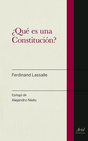 QUE ES UNA CONSTITUCION | 9788434470606 | LASSALLE, FERDINAND | Llibreria Drac - Llibreria d'Olot | Comprar llibres en català i castellà online