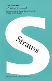 PROGRESO O RETORNO | 9788449316418 | STRAUSS, LEO | Llibreria Drac - Llibreria d'Olot | Comprar llibres en català i castellà online