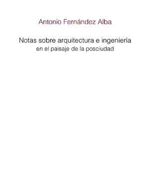 NOTAS SOBRE ARQUITECTURA E INGENIERIA EN EL PAISAJE DE LA PO | 9788497692403 | FERNANDEZ ALBA, ANTONIO | Llibreria Drac - Llibreria d'Olot | Comprar llibres en català i castellà online