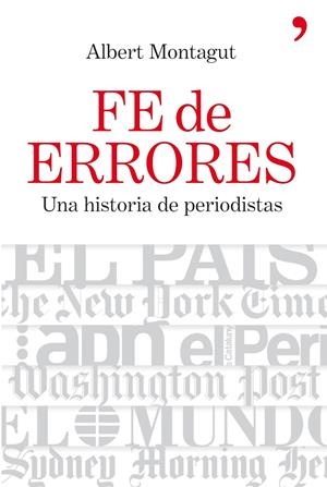 FE DE ERRORES | 9788484607632 | MONTAGUT MARTÍNEZ, ALBERT | Llibreria Drac - Llibreria d'Olot | Comprar llibres en català i castellà online