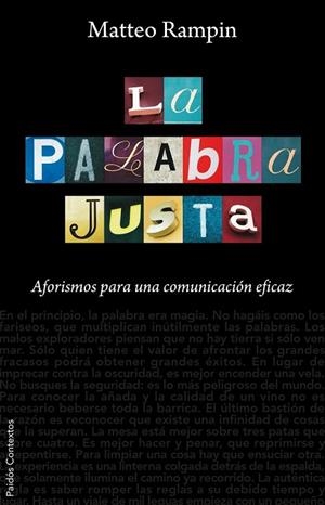 PALABRA JUSTA, LA | 9788449323065 | RAMPIN, MATTEO | Llibreria Drac - Llibreria d'Olot | Comprar llibres en català i castellà online