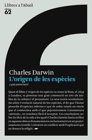 ORIGEN DE LES ESPECIES, L' | 9788429761849 | DARWIN, CHARLES | Llibreria Drac - Llibreria d'Olot | Comprar llibres en català i castellà online