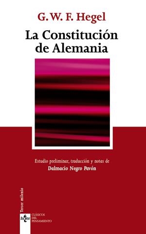 CONSTITUCION DE ALEMANIA, LA | 9788430950300 | HEGEL, G.W.F. | Llibreria Drac - Llibreria d'Olot | Comprar llibres en català i castellà online