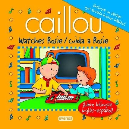 CAILLOU CUIDA A ROSIE = CAILLOU WATCHES ROSIE | 9788444142111 | CHOUETTE PUBLISHING | Llibreria Drac - Librería de Olot | Comprar libros en catalán y castellano online