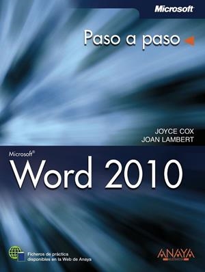 WORD 2010 | 9788441528536 | COX, JOYCE; LAMBERT, JOAN | Llibreria Drac - Llibreria d'Olot | Comprar llibres en català i castellà online